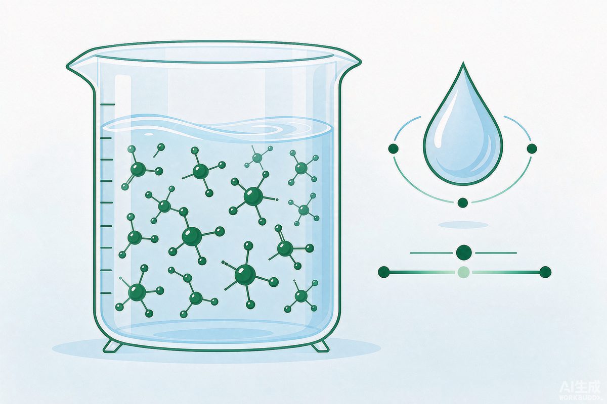 水性體系中硅烷偶聯(lián)劑分子分散示意