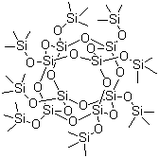 PMSQ 化學(xué)結(jié)構(gòu)式:重復(fù)單元 [CH?SiO?.?]?(球形交聯(lián)網(wǎng)絡(luò))